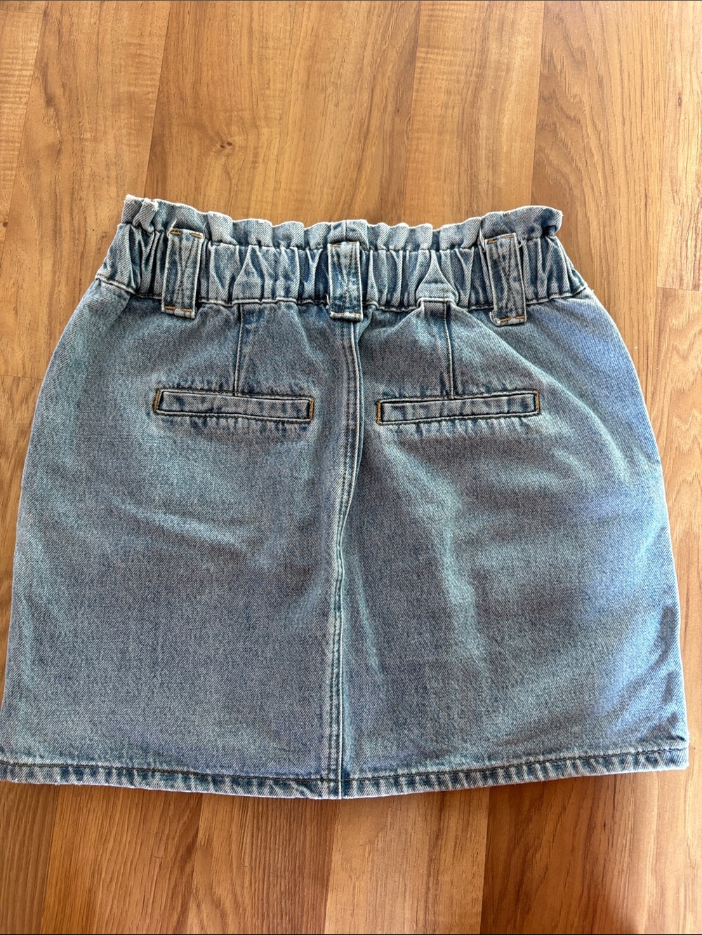 Light Blue Denim Cargo Mini Skirt - Picture 2 of 3
